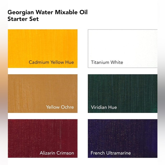 NWT Daler Rowney Georgian Water Mixable Oil Set - Picture 9 of 9